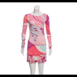 emilio pucci pink dress size 36